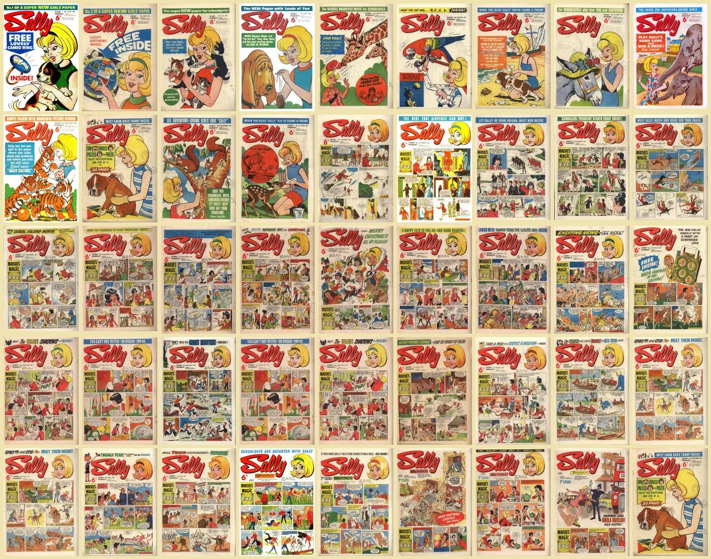 Sally - The Comic Book Collection plus Annuals DVD-ROM - AnotherWorldGames