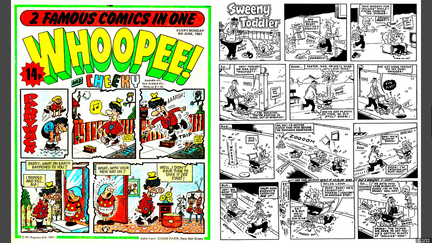 Whoopee! Comic – Comics, Annuals & Specials Collection on DVD (3 Disc Set) Over 280 issues