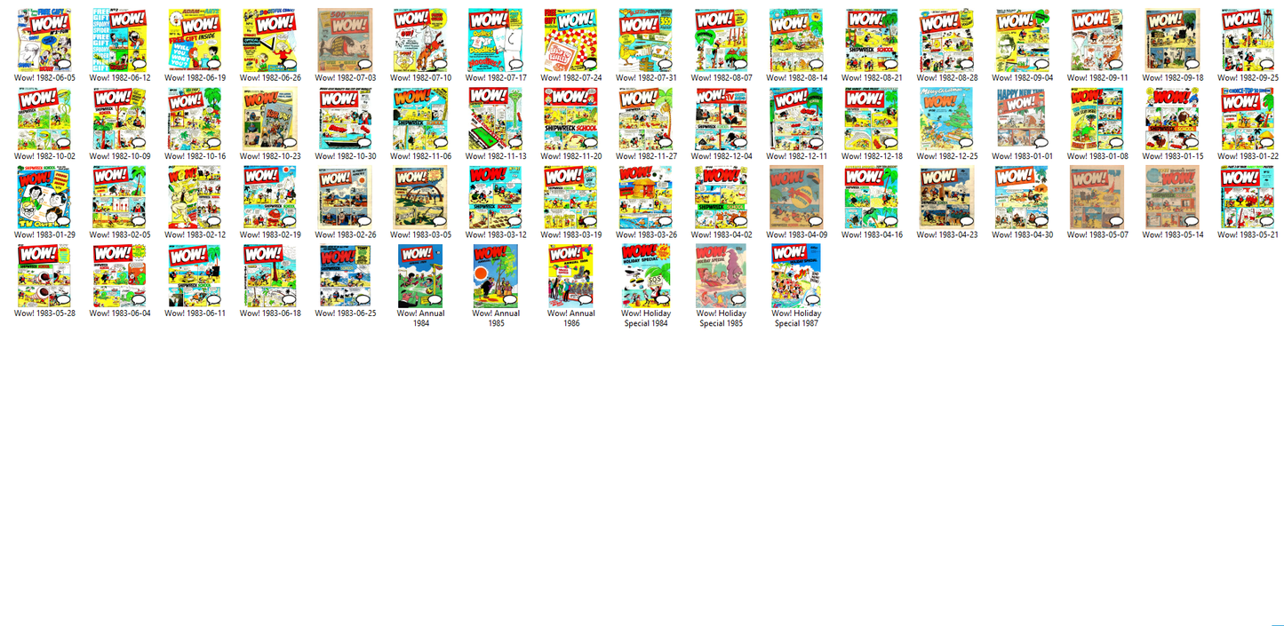 Wow! - The Complete Comic Collection on DVD-ROM +Annuals +Specials