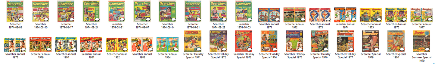 Scorcher - Complete Comic Collection on DVD-ROM (2 Disc Set) +Annuals