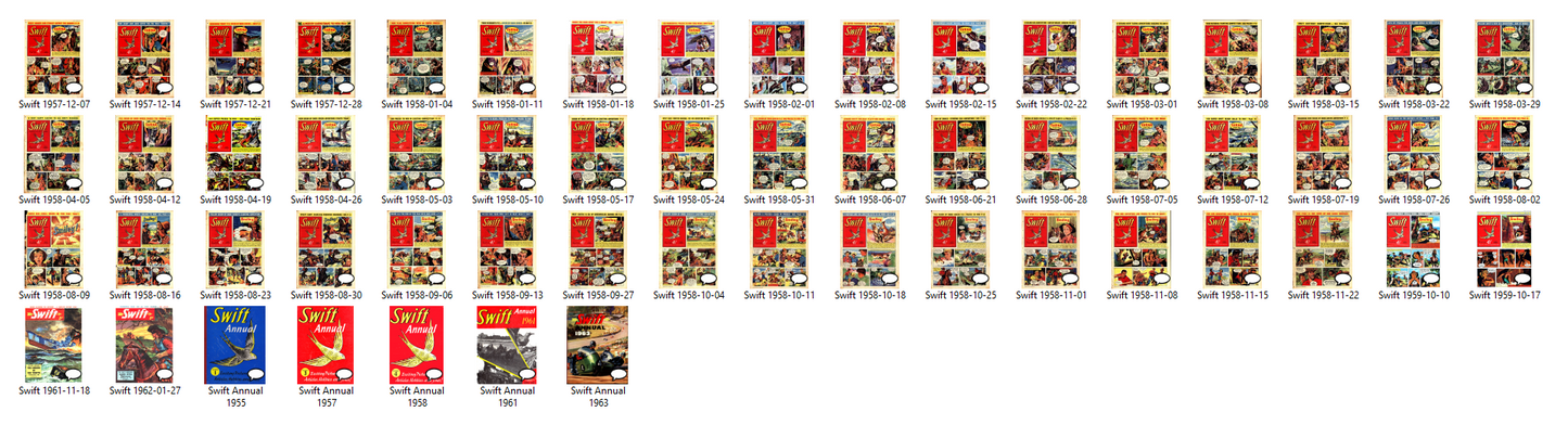 Swift - Comic Book & Annual Collection on DVD-ROM (2 Disc Set) 170+ Comics