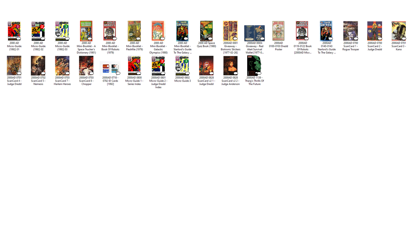 2000AD Annuals, Yearbooks & Holiday Special Collection on DVD-ROM +Extras
