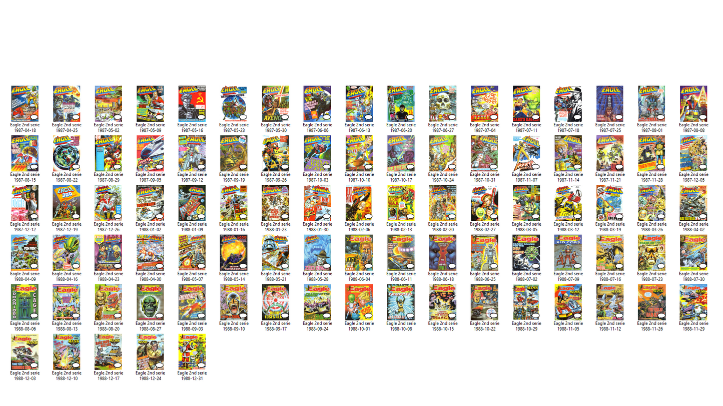 Eagle Comic (1985-1988) The Complete Archive on DVD-ROM 2nd Series