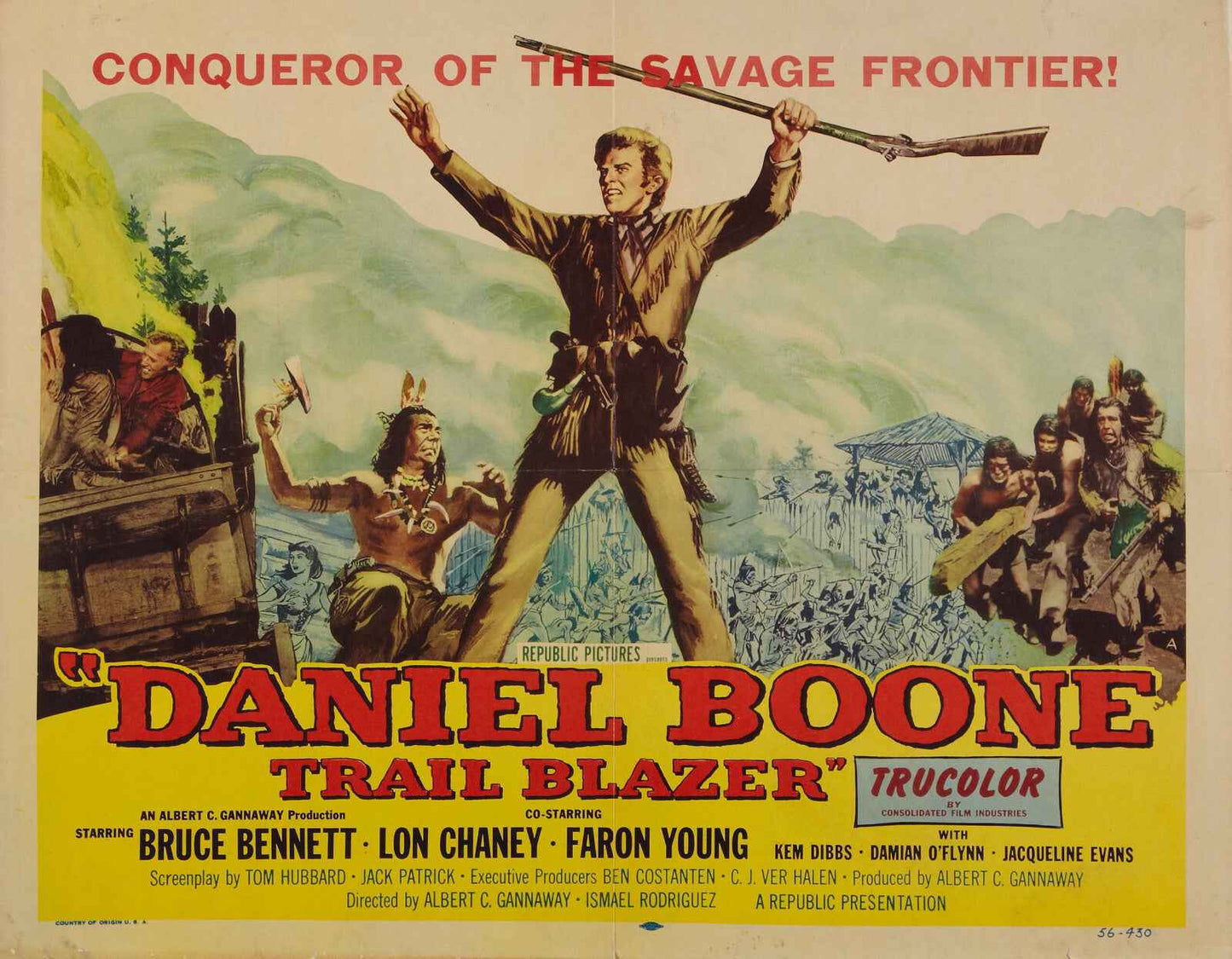 Daniel Boone, Trail Blazer (1956) Western DVD (Disc Only)