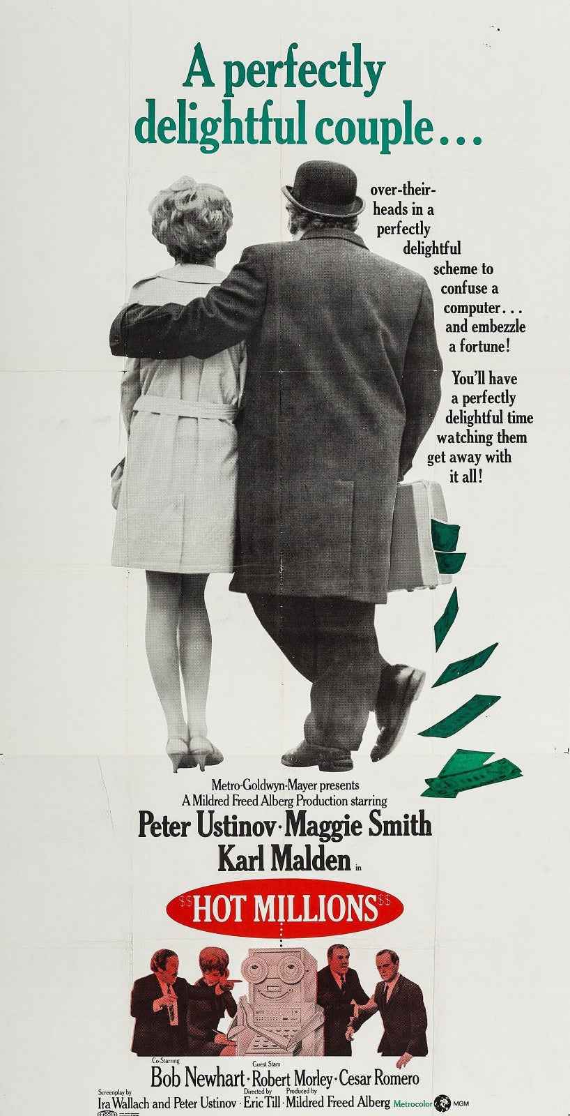 Hot Millions (1968) Peter Ustinov, Maggie Smith - Crime Comedy DVD (Disc Only)