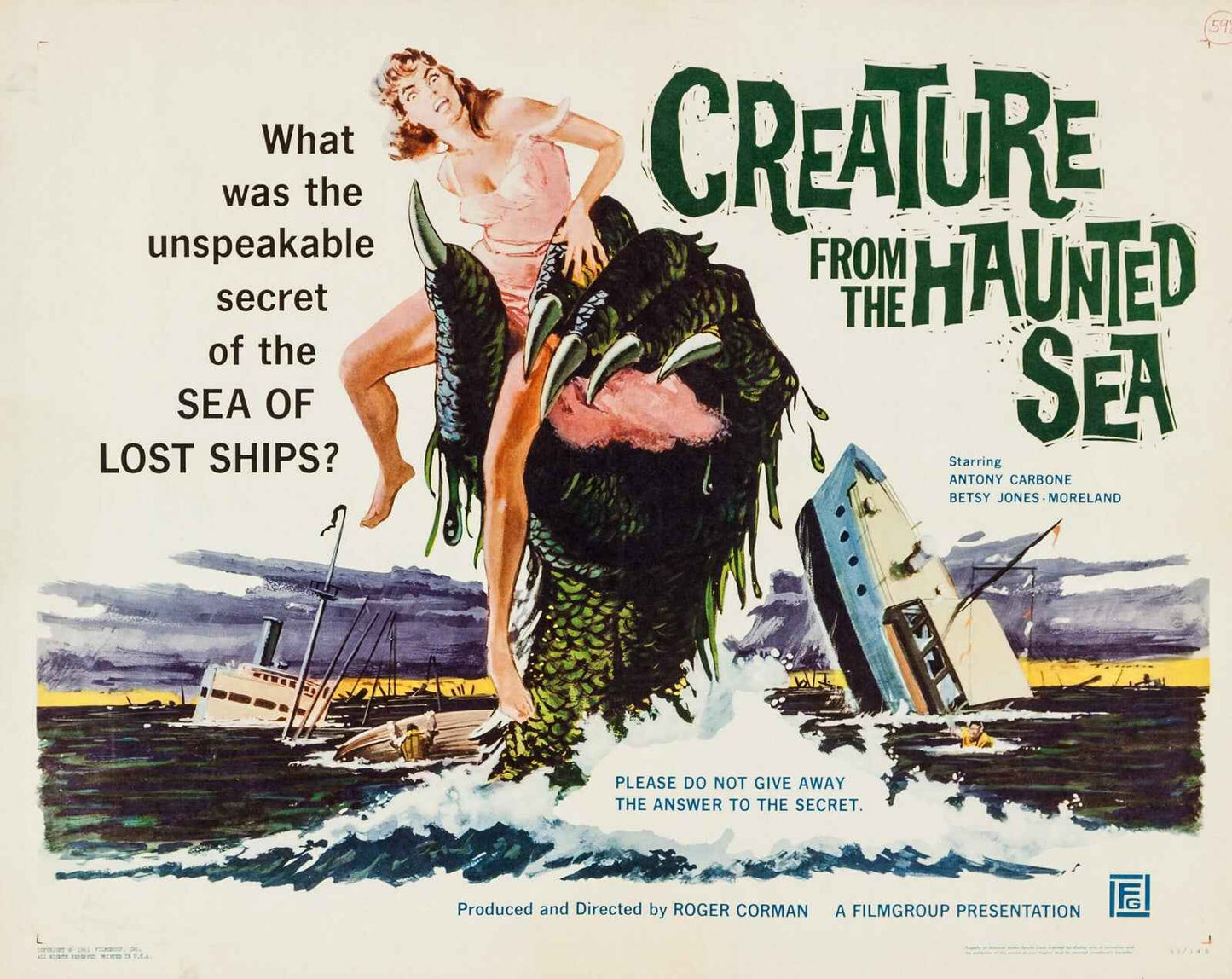 Creature from the Haunted Sea (1961) Horror DVD (Disc Only)