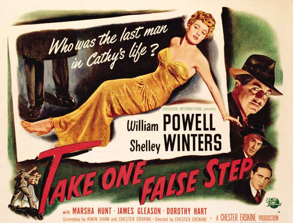 Take One False Step (1949) William Powell - Crime Thriller Mystery DVD (Disc Only)