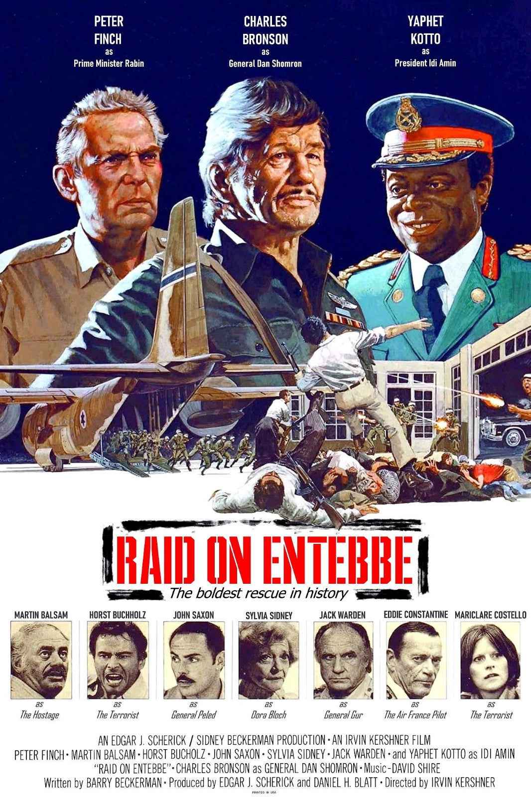 Raid on Entebbe (1976) Charles Bronson - Historical War Thriller DVD (Disc Only)