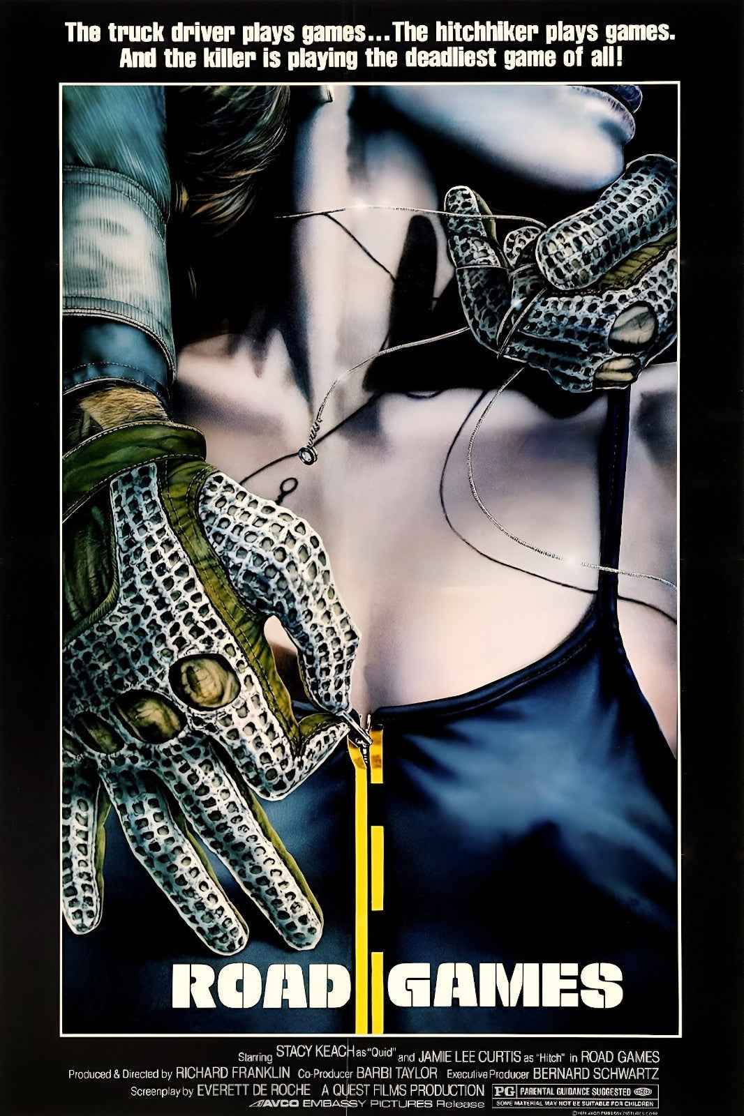 Road Games (1981) Jamie Lee Curtis - Horror Mystery Thriller DVD (Disc Only)