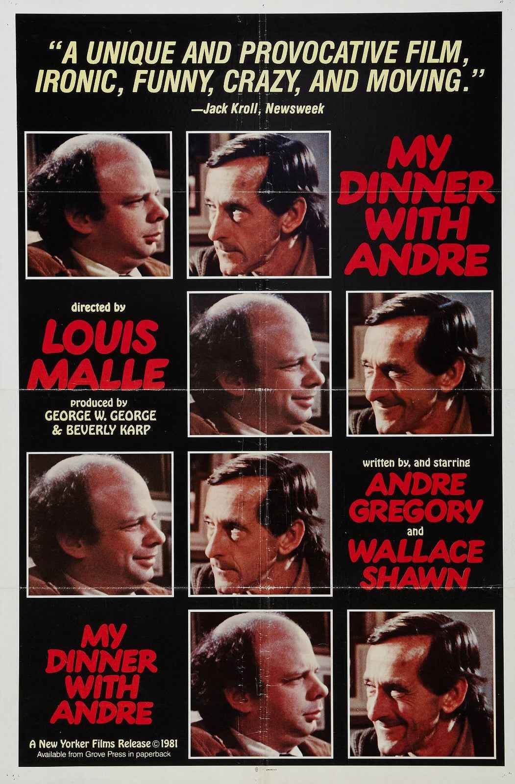 My Dinner with Andre (1981) Louis Malle - Drama DVD (Disc Only)