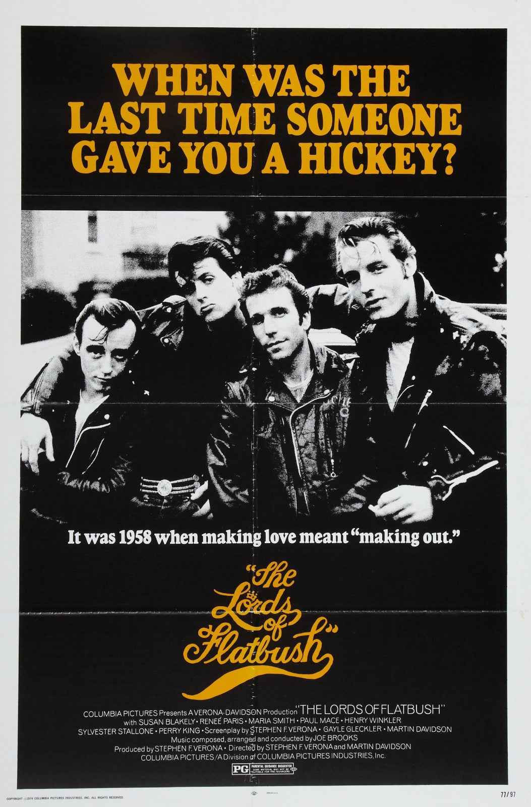 The Lords of Flatbush (1974) Syl Stallone - Comedy Romance DVD (Disc Only)