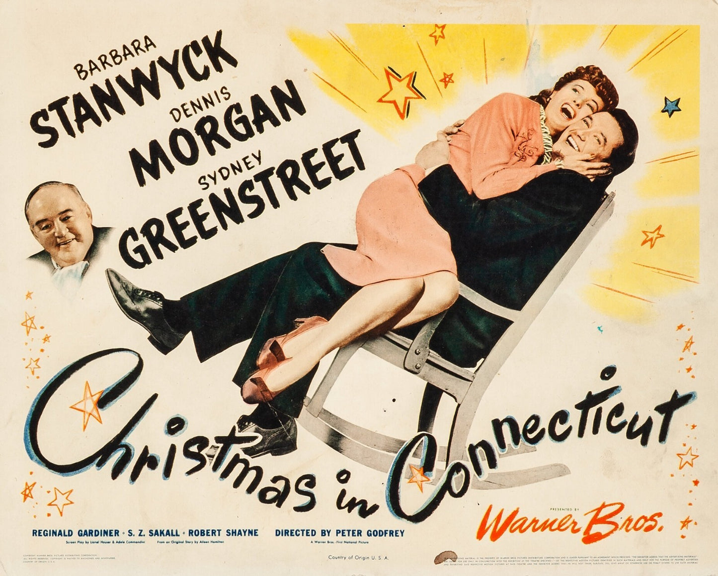 Christmas in Connecticut (1945) Barbara Stanwyck public domain DVD - Disc only
