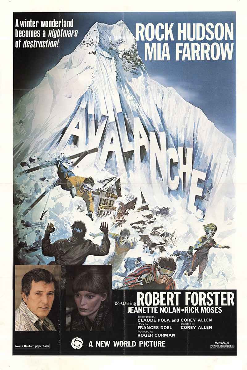 Avalanche (1978) Rock Hudson, Mia Farrow - Action Disaster DVD (Disc Only)