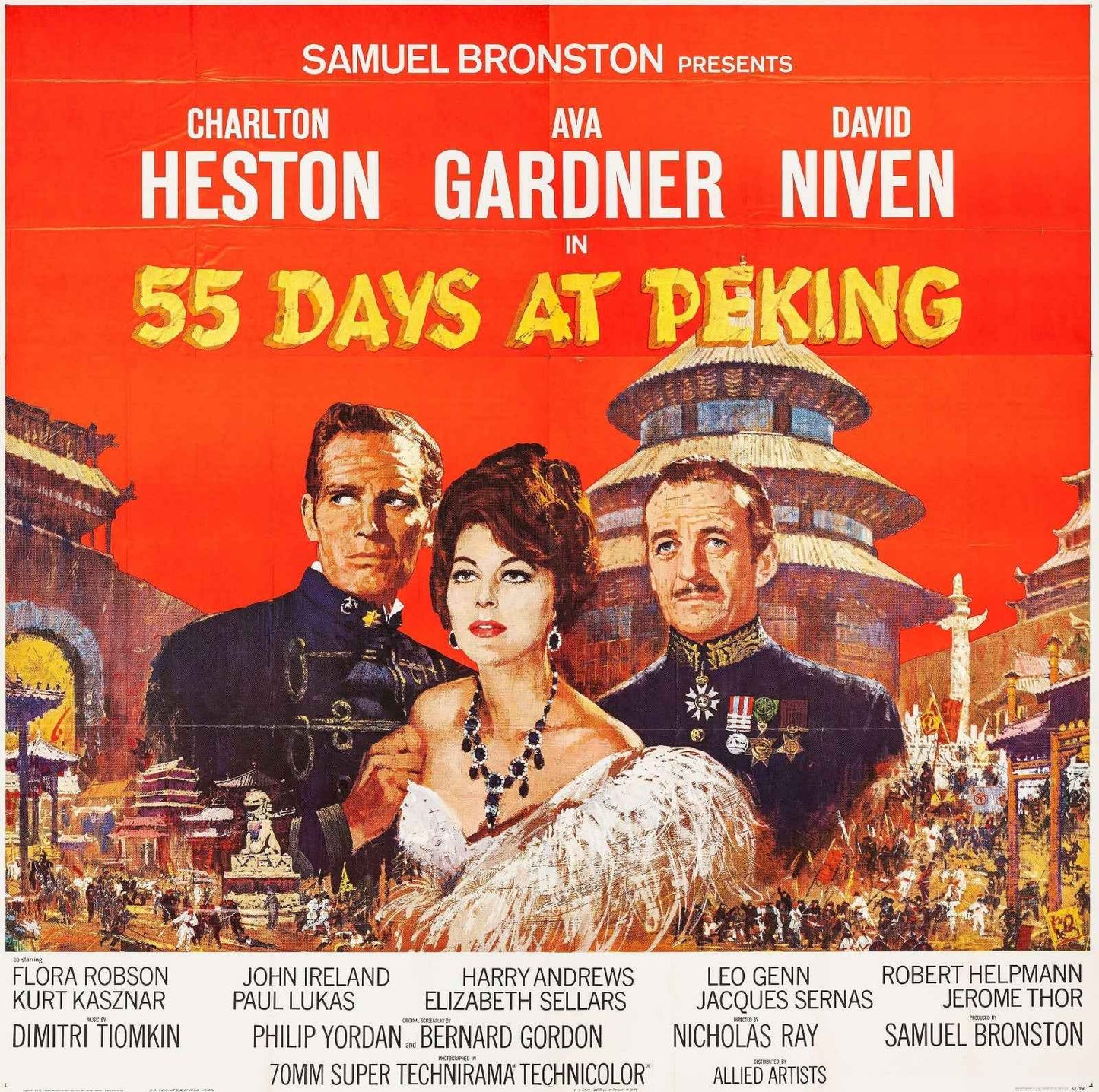 55 Days at Peking (1963) David Nevin, Charlton Heston - War Drama DVD (Disc Only)