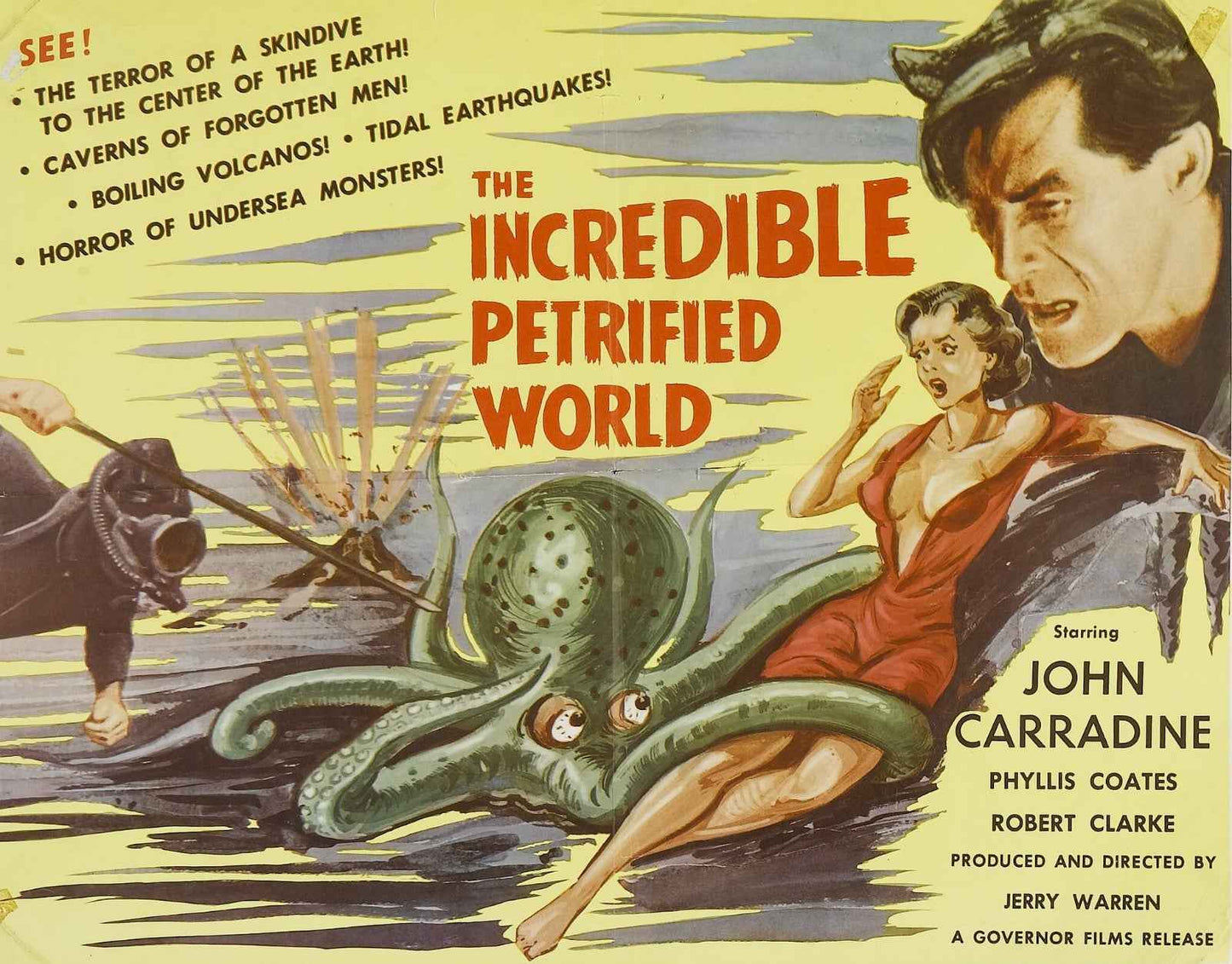 The Incredible Petrified World (1957) Sci-Fi Adventure DVD (Disc Only)