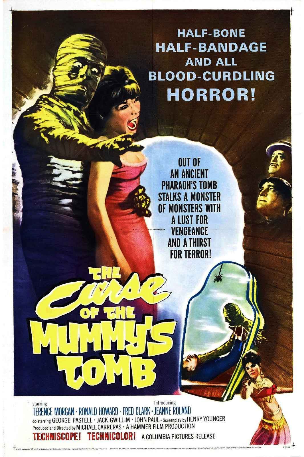 Curse of the Mummy's Tomb (1964) Terence Morgan - Horror DVD (Disc Only)