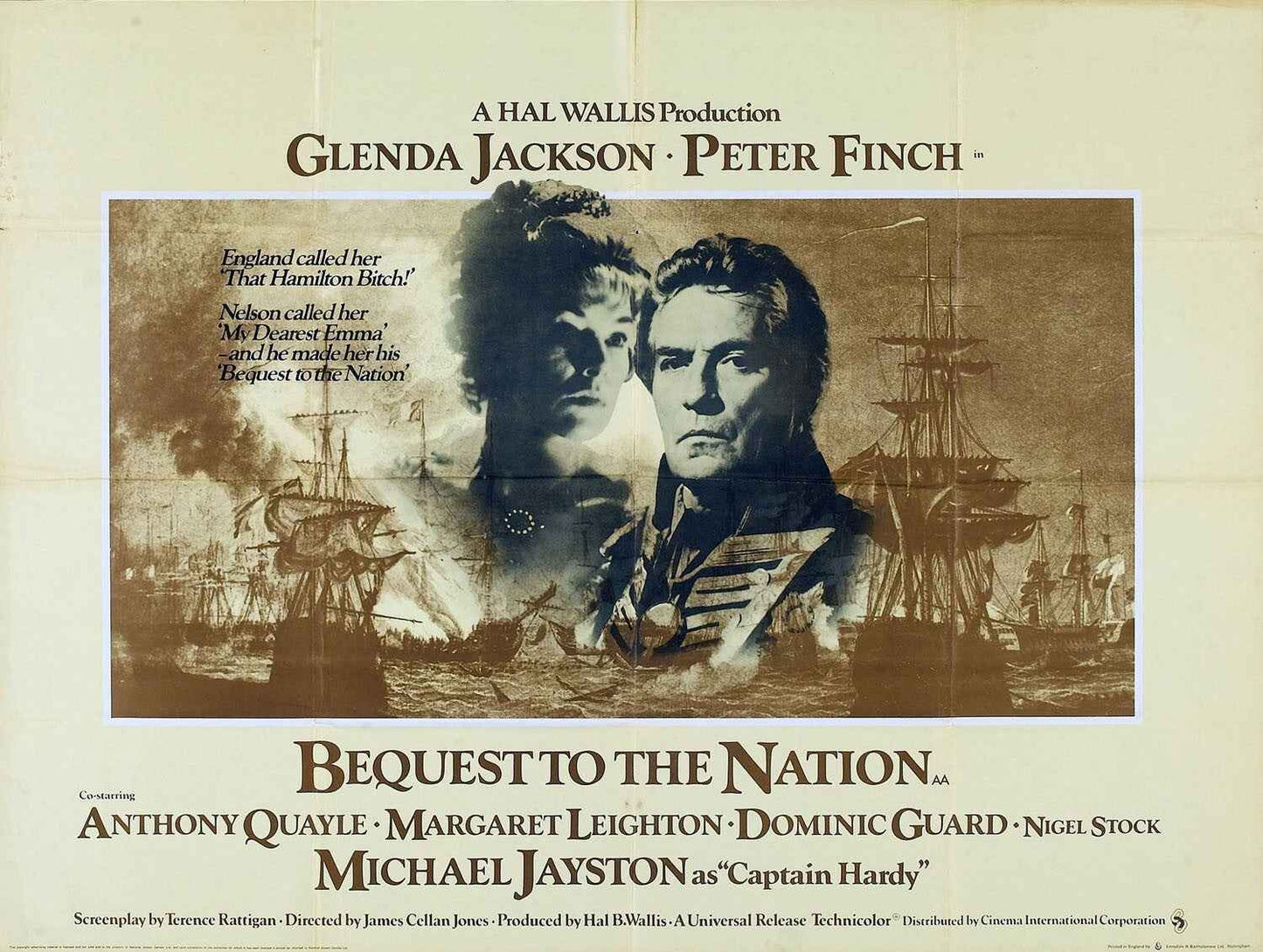 Bequest to the Nation / The Nelson Affair (1973) Historical Drama DVD (Disc Only)