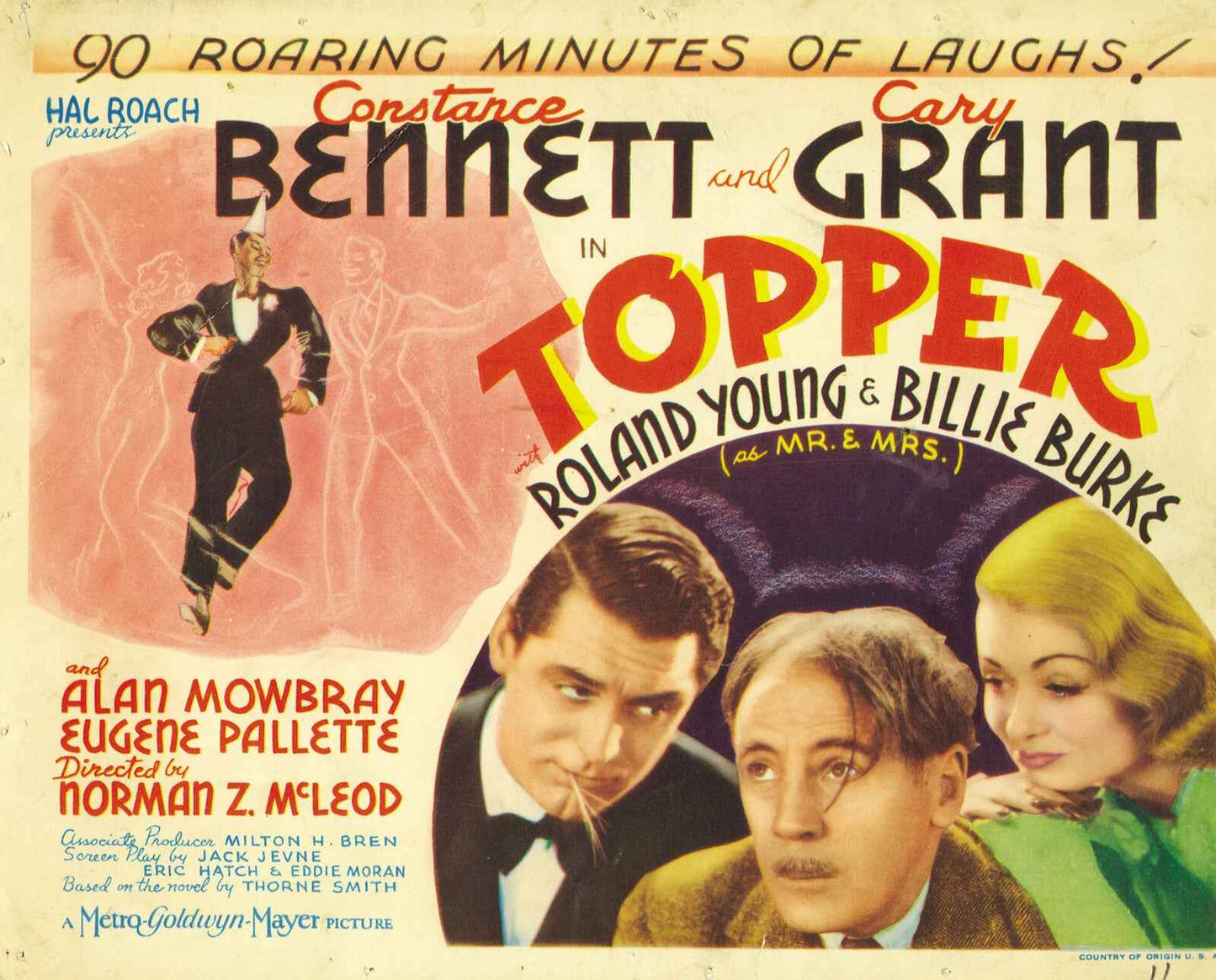 Topper (1937) Cary Grant - Comedy Romance DVD (Disc Only)