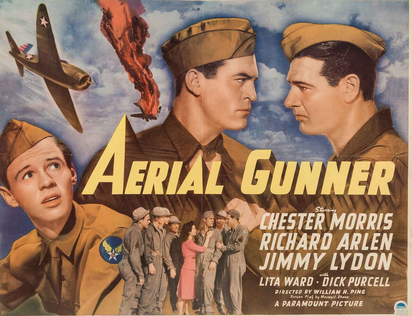 Aerial Gunner (1943) Chester Morris - War DVD (Disc Only)