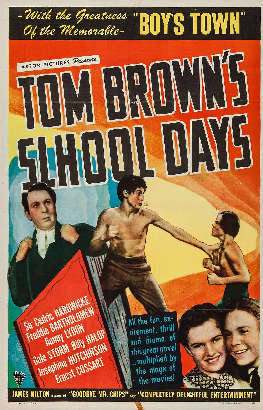 Tom Brown's School Days (1940) Cederic Hardwicke - Family Drama DVD (Disc Only)
