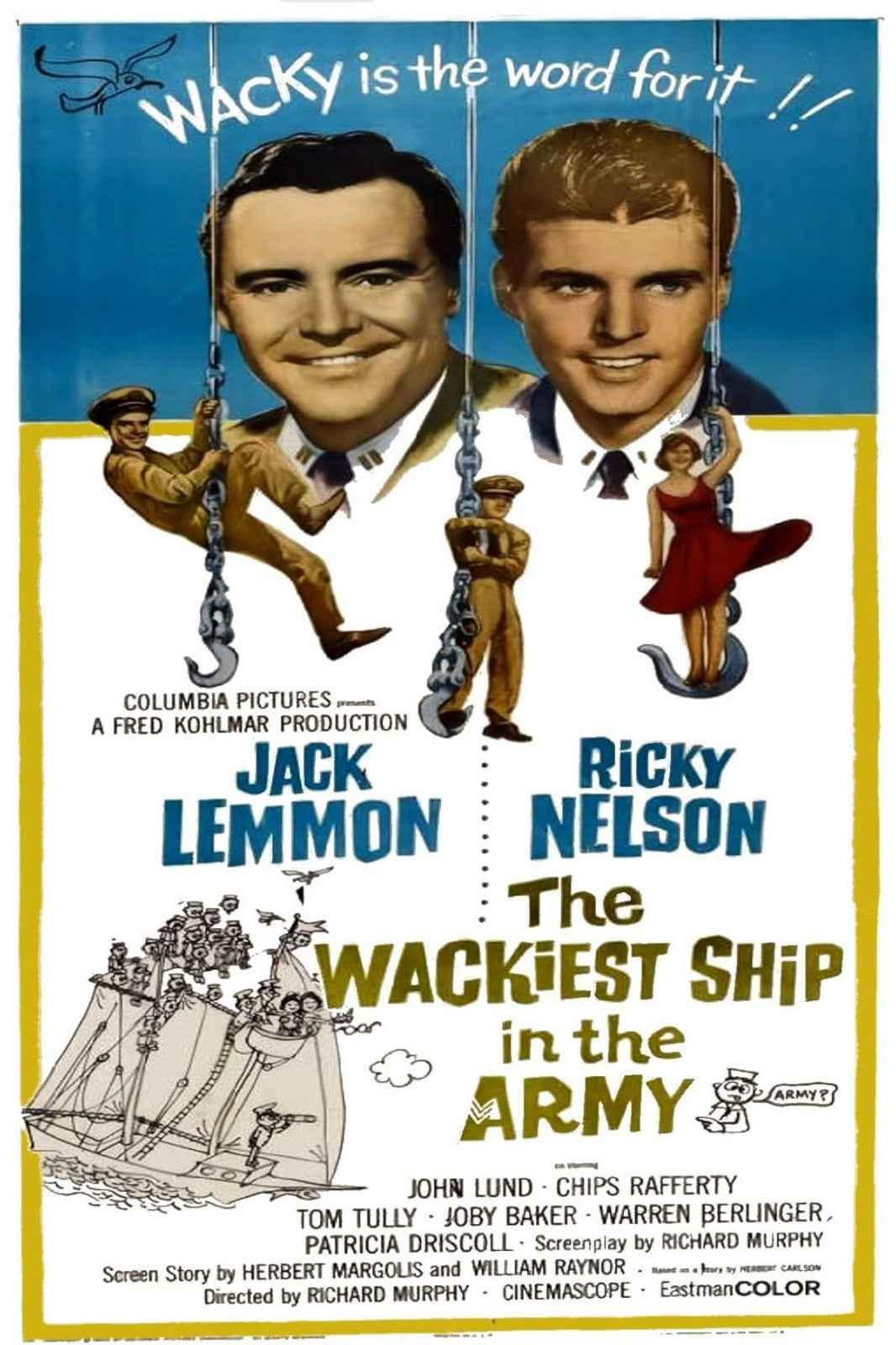 The Wackiest Ship in the Army (1960) Jack Lemmon - War Comedy DVD (Disc Only)