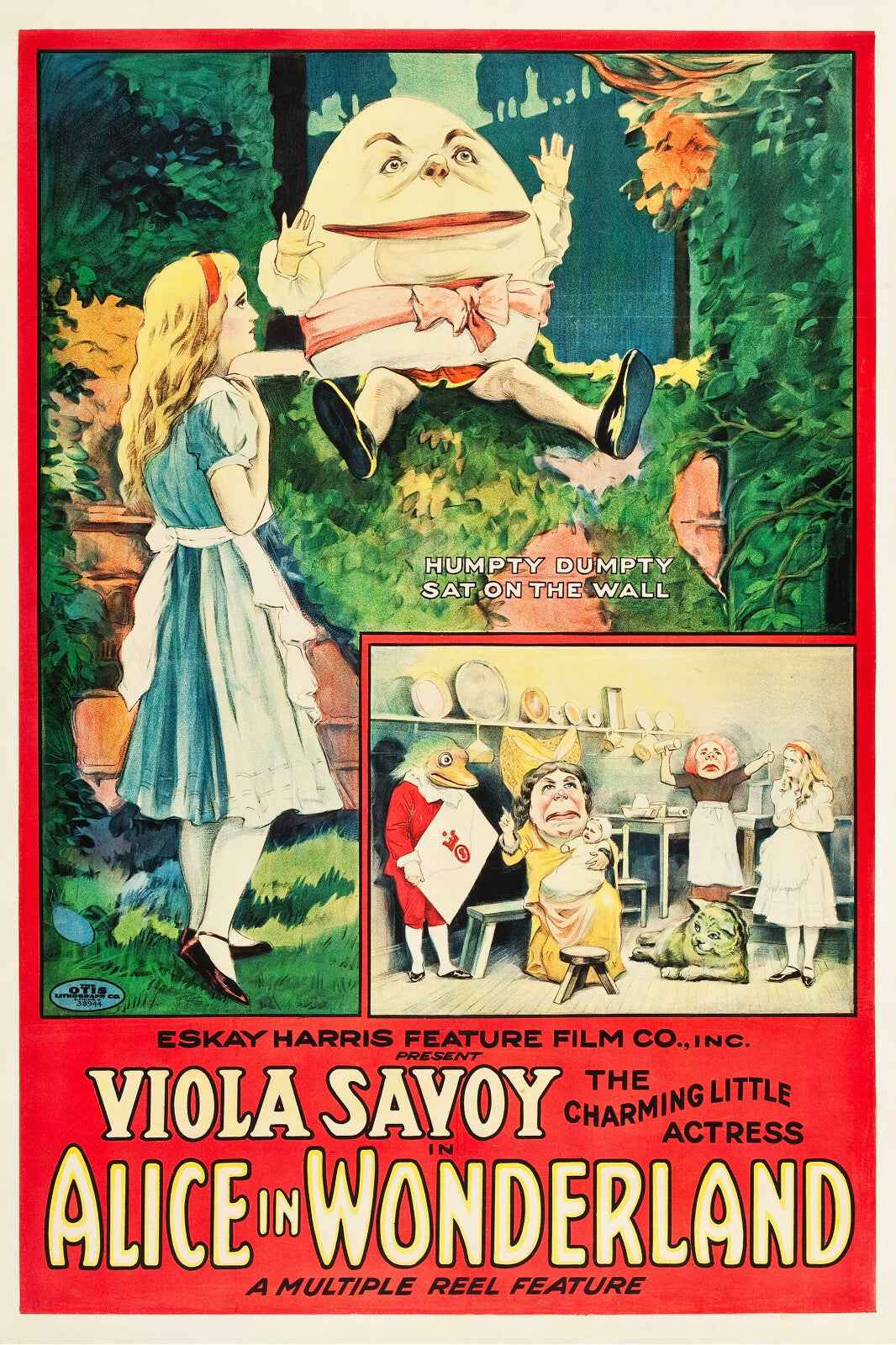 Alice in Wonderland (1915) Family Fantasy Adventure DVD (Disc Only)