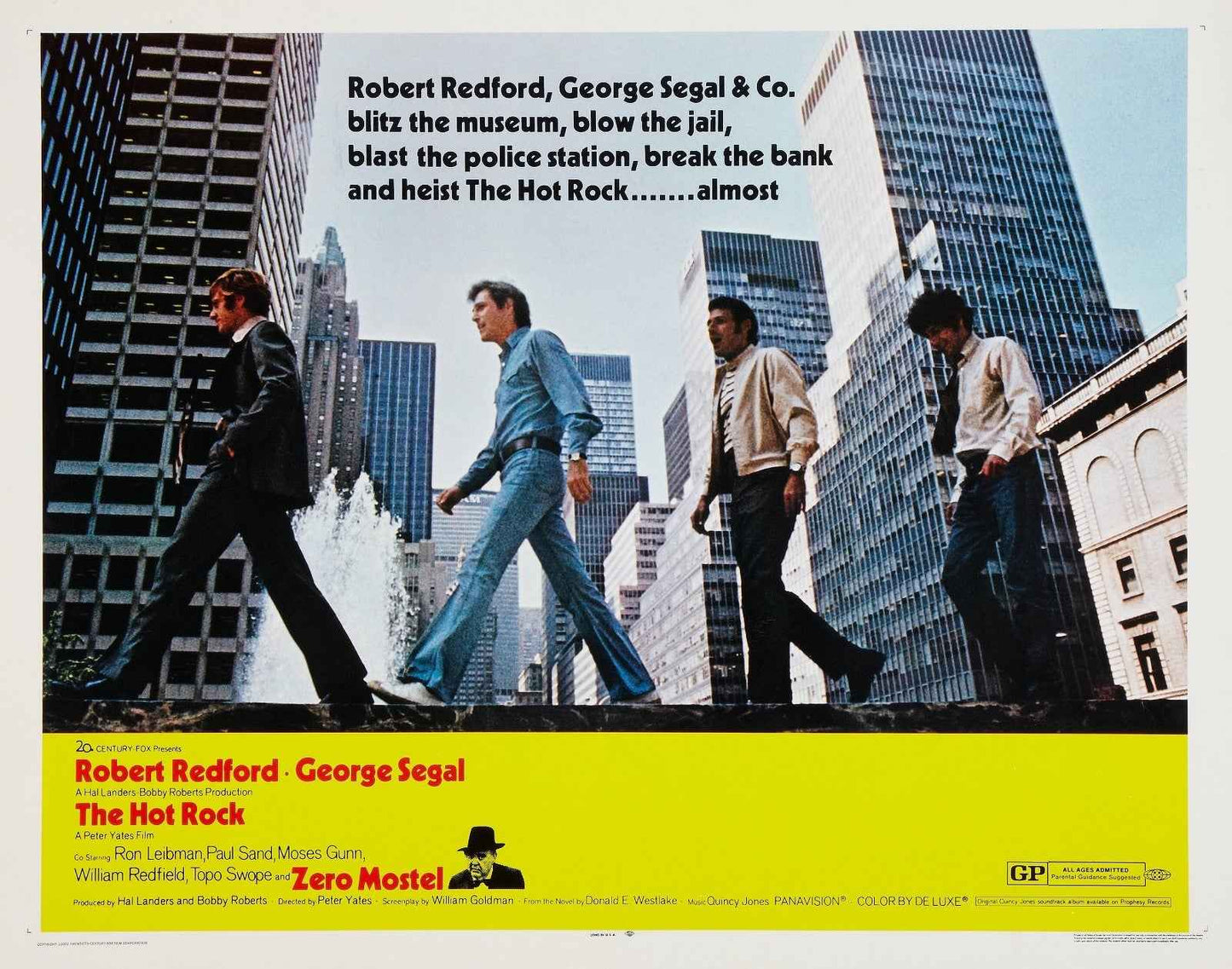 The Hot Rock (1972) Robert Redford - Crime Comedy DVD (Disc Only)