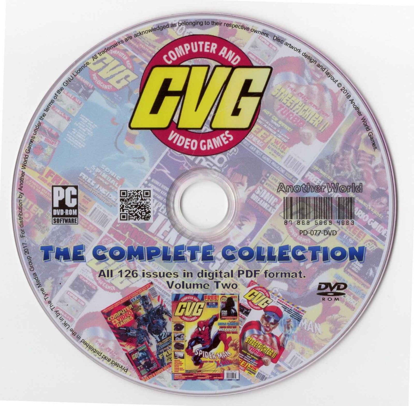 COMPUTER AND VIDEO GAMES Magazine Disk (2 DVD) Spectrum Atari Amiga Amstrad CVG - FREE UK P&P
