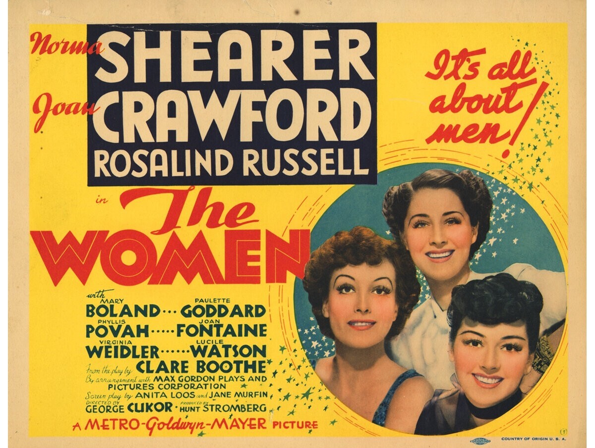 The Women (1939) Comedy Joan Crawford DVD Public domain film (Disc Only)