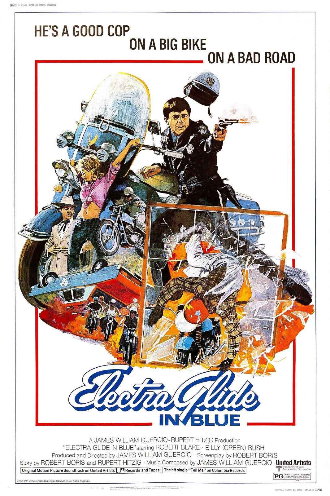 Electra Glide in Blue (1973) Robert Blake, Jeannine Riley - Crime Mystery Drama DVD (Disc Only)