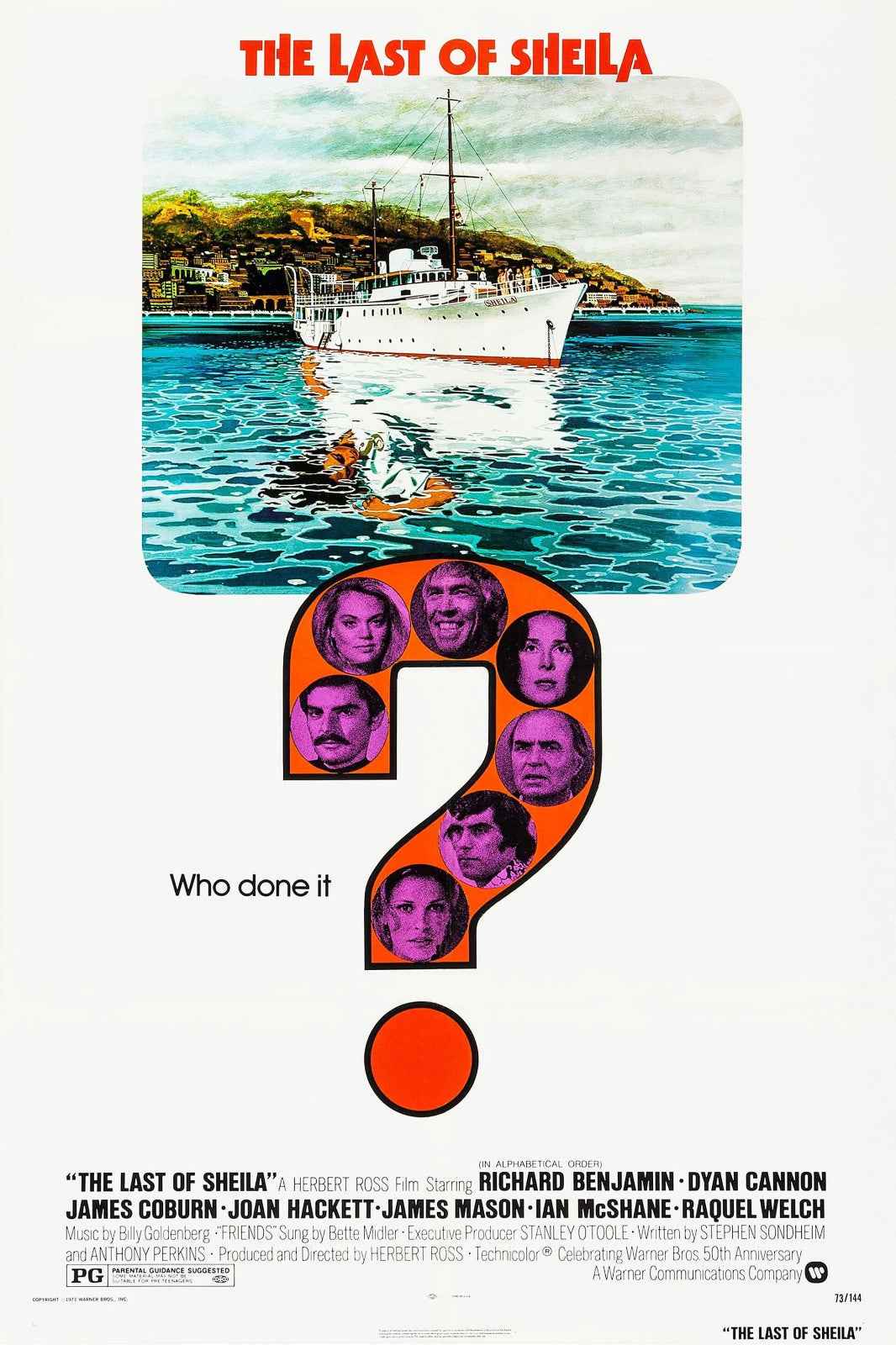 The Last of Sheila (1973) James Coburn, James Mason - Crime Mystery DVD (Disc Only)