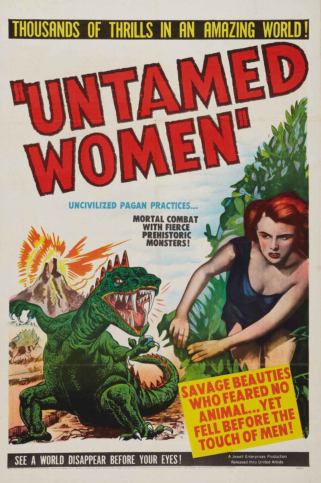 Untamed Women (1952) Mikel Conrad - Sci-Fi Adventure DVD (Disc Only)