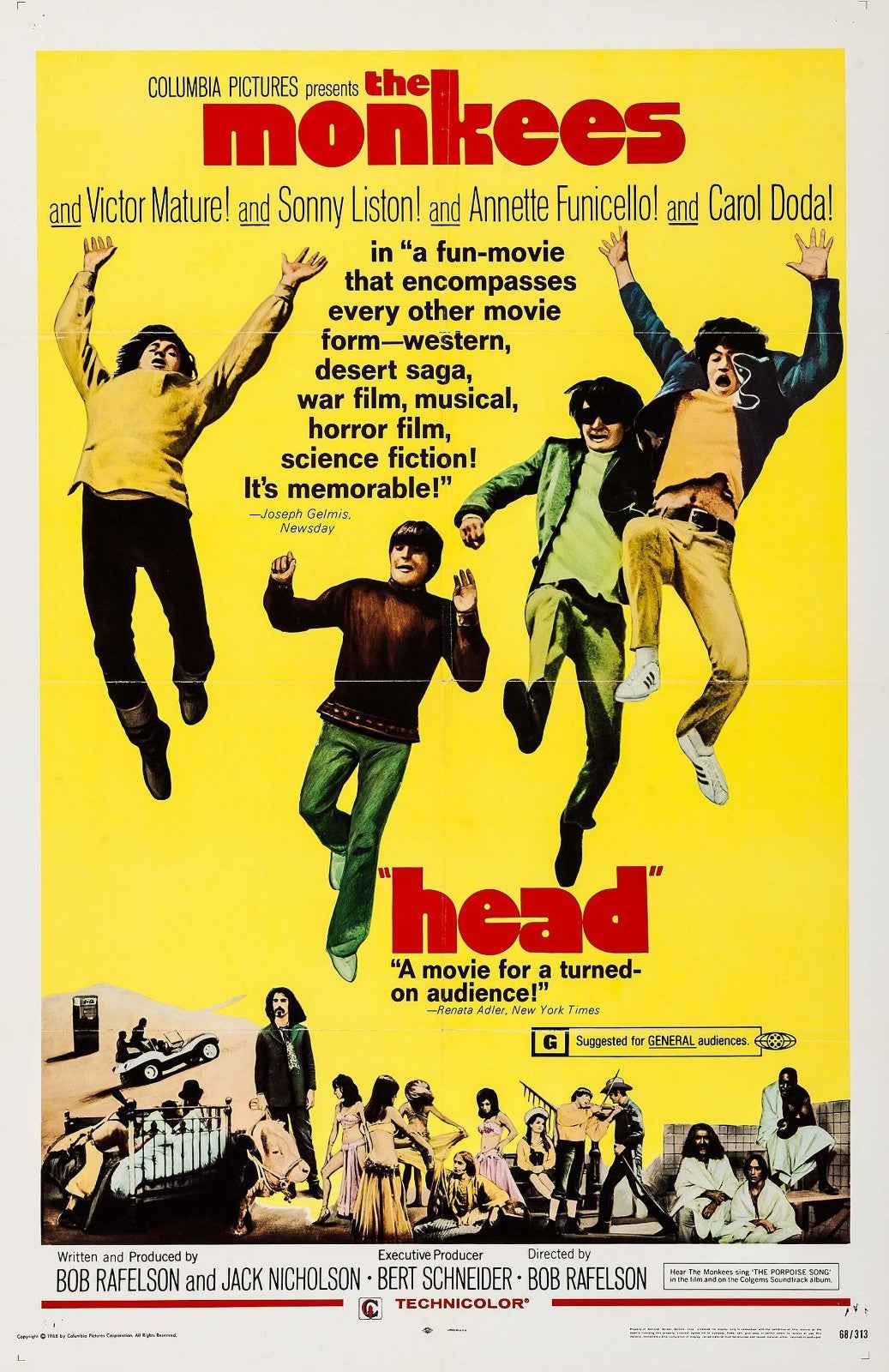 Head (1968) feat. The Monkees - Music Comedy DVD (Disc Only)
