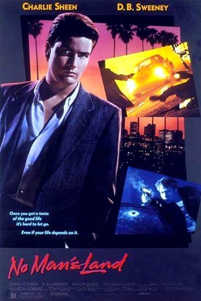 No Man's Land (1987) Charlie Sheen - Crime Drama DVD (Disc Only)