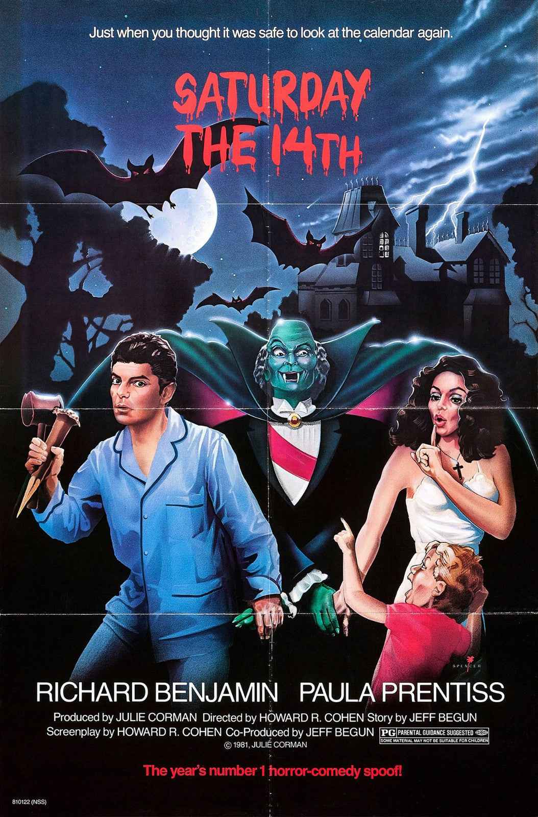 Saturday the 14th (1981) Richard Benjamin - Horror Comedy DVD (Disc Only)