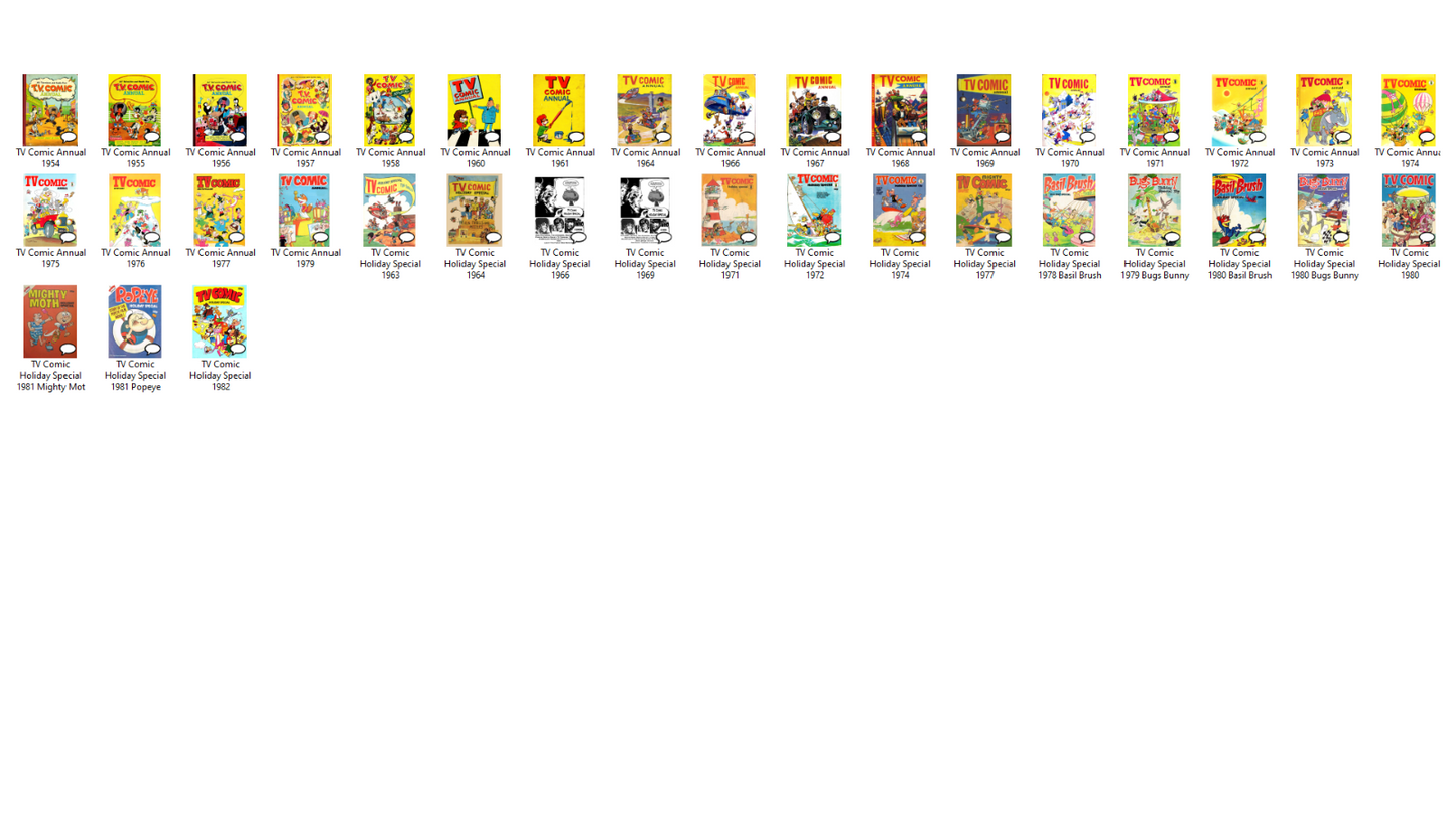 TV Comic - The Annual and Holiday Special Collection on DVD-ROM Book Archive