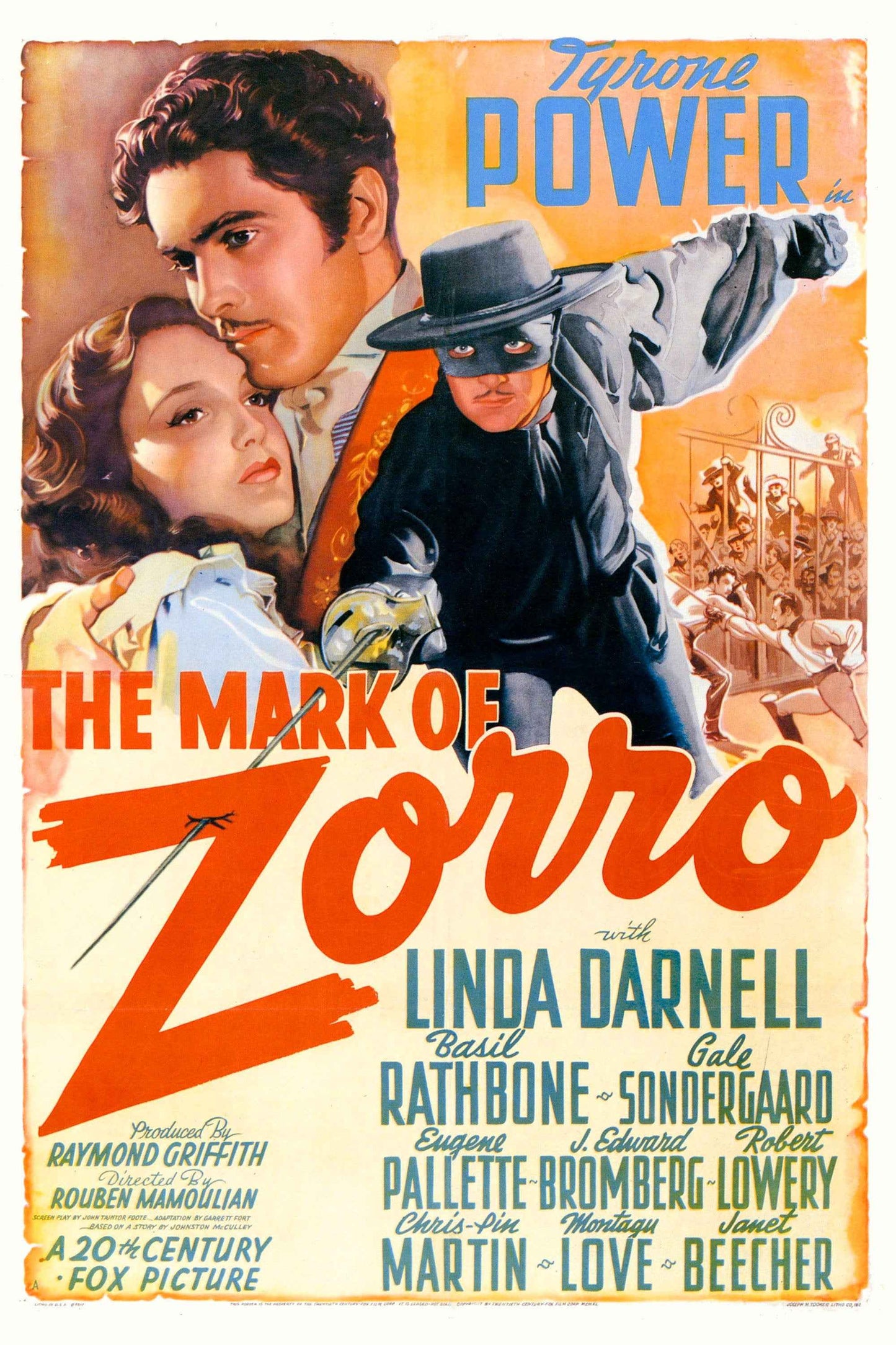 The Mark of Zorro (1940) Tyrone Power - Adventure Action (DVD Disc only) - FREE UK P&P
