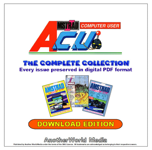 Amstrad Computer User Magazine - The Complete Collection - Download (PDF files) ACU - AnotherWorldGames