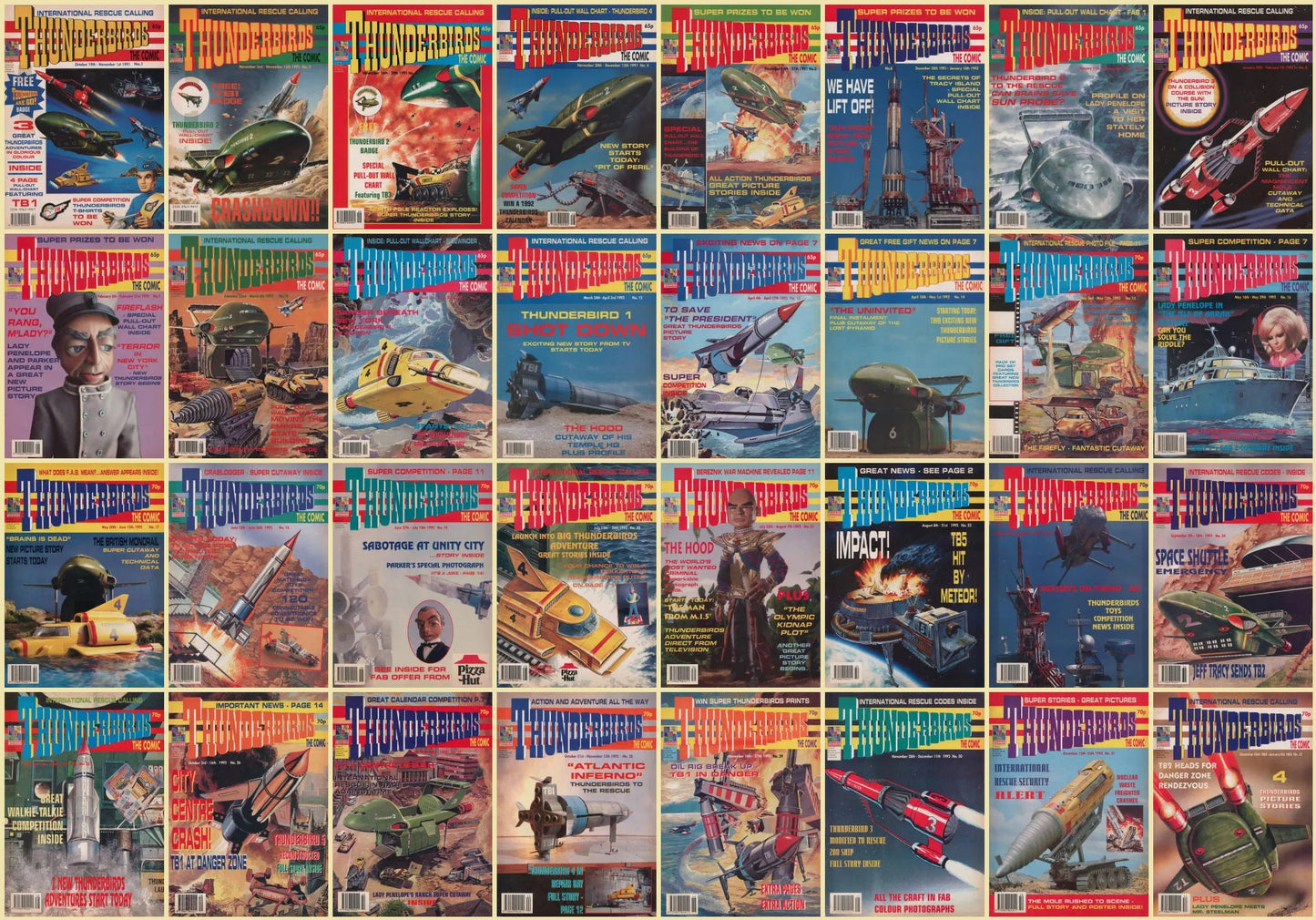 Thunderbirds Complete Comic Collection on DVD-ROM (3 Disc Set) +Annuals +Specials