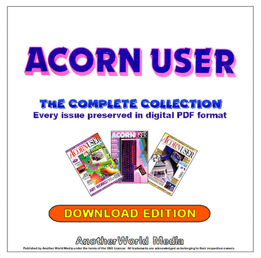Acorn User Magazine - The Complete Collection - Download (PDF files) - AnotherWorldGames