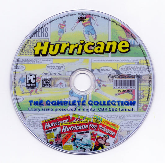 Hurricane Comic - Complete Comic & Annuals Collection on DVD-ROM - AnotherWorldGames