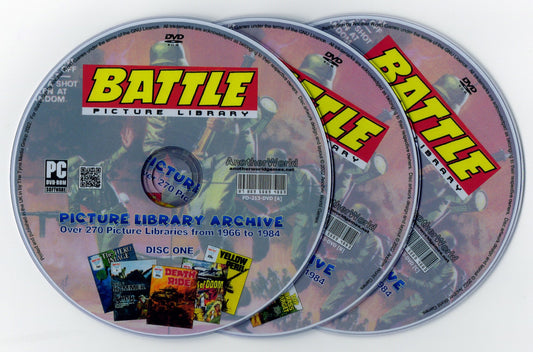 Battle Picture Library Collection (1966-1984) - DVD-ROM (3 Disc Set) - AnotherWorldGames