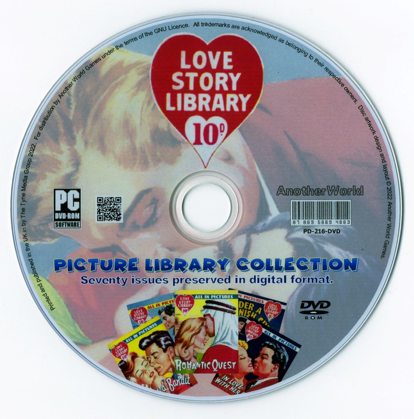 Love Story Picture Library - Comic Book Collection on DVD-ROM