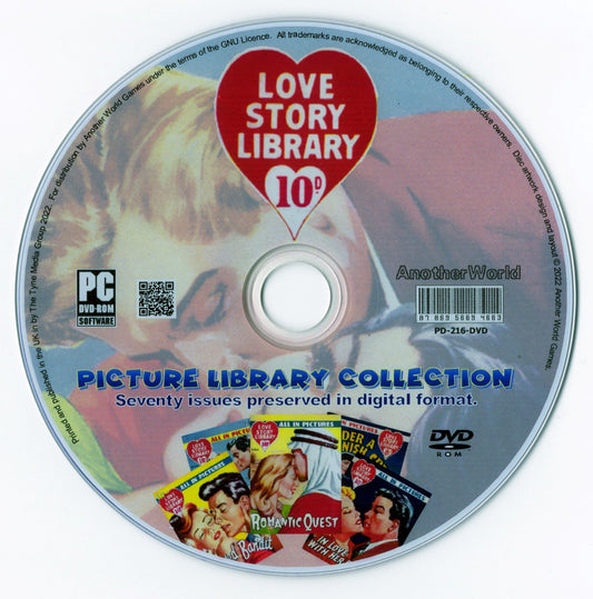Love Story Picture Library - Comic Book Collection on DVD-ROM - AnotherWorldGames