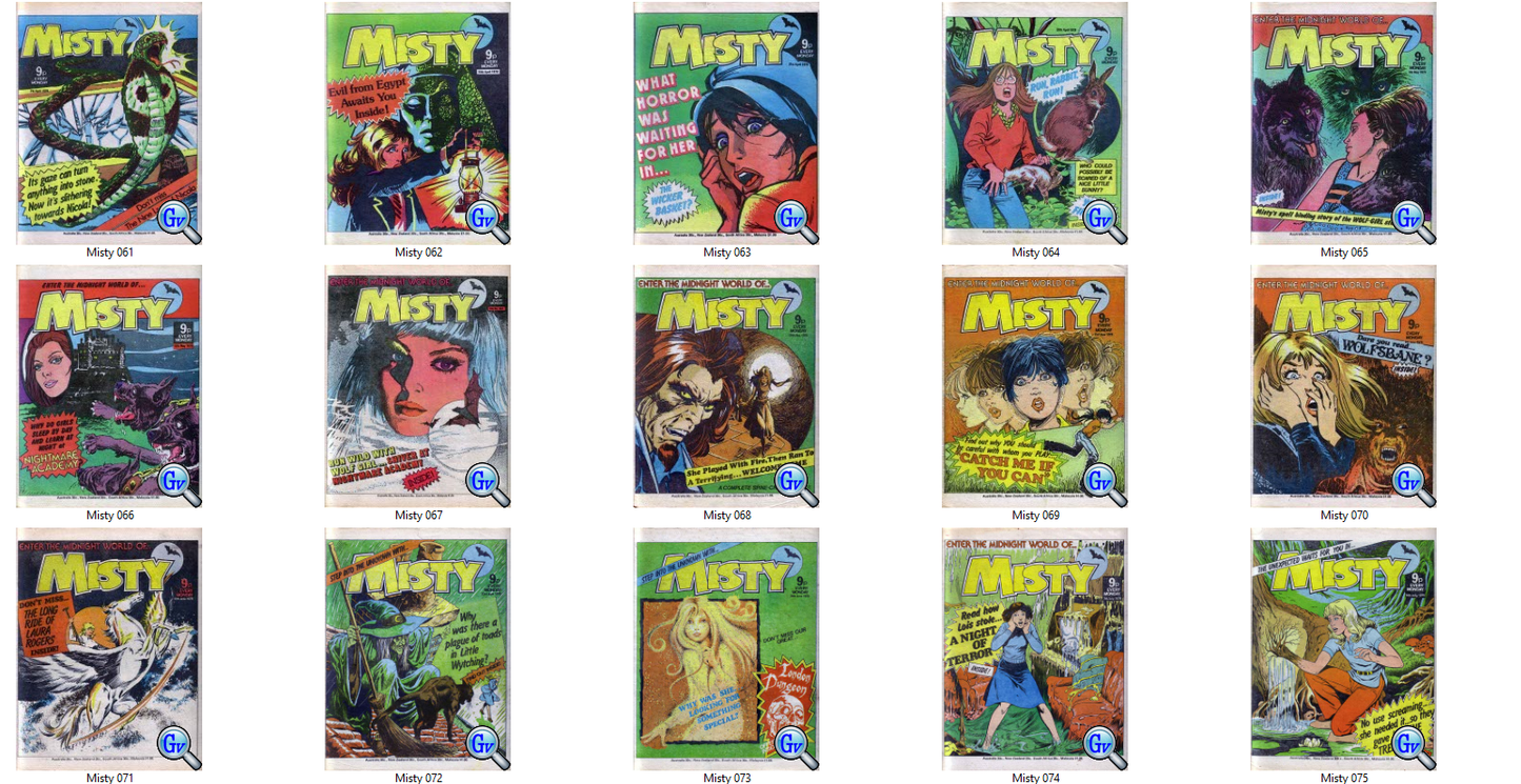 Misty - Complete Comic Collection on DVD-ROM +Annuals +Specials