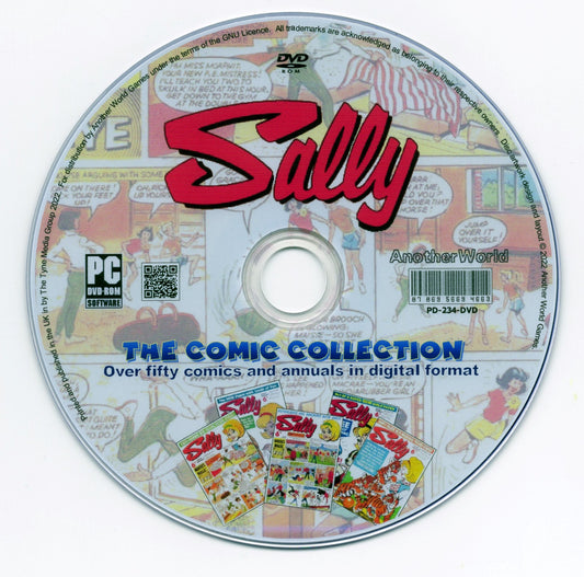 Sally - The Comic Book Collection plus Annuals DVD-ROM - AnotherWorldGames