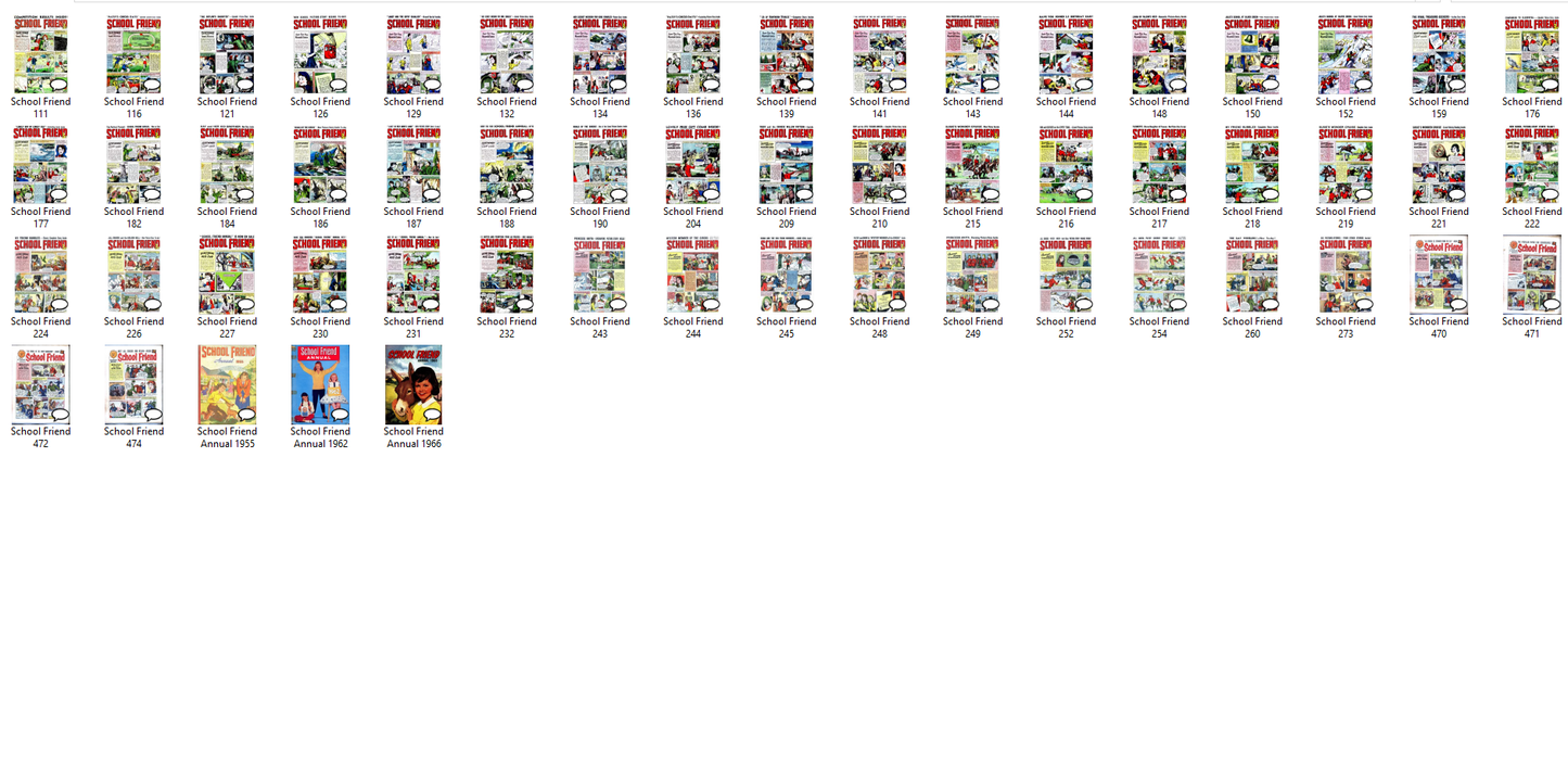 School Friend – Comic Book Collection on DVD-ROM +Annuals
