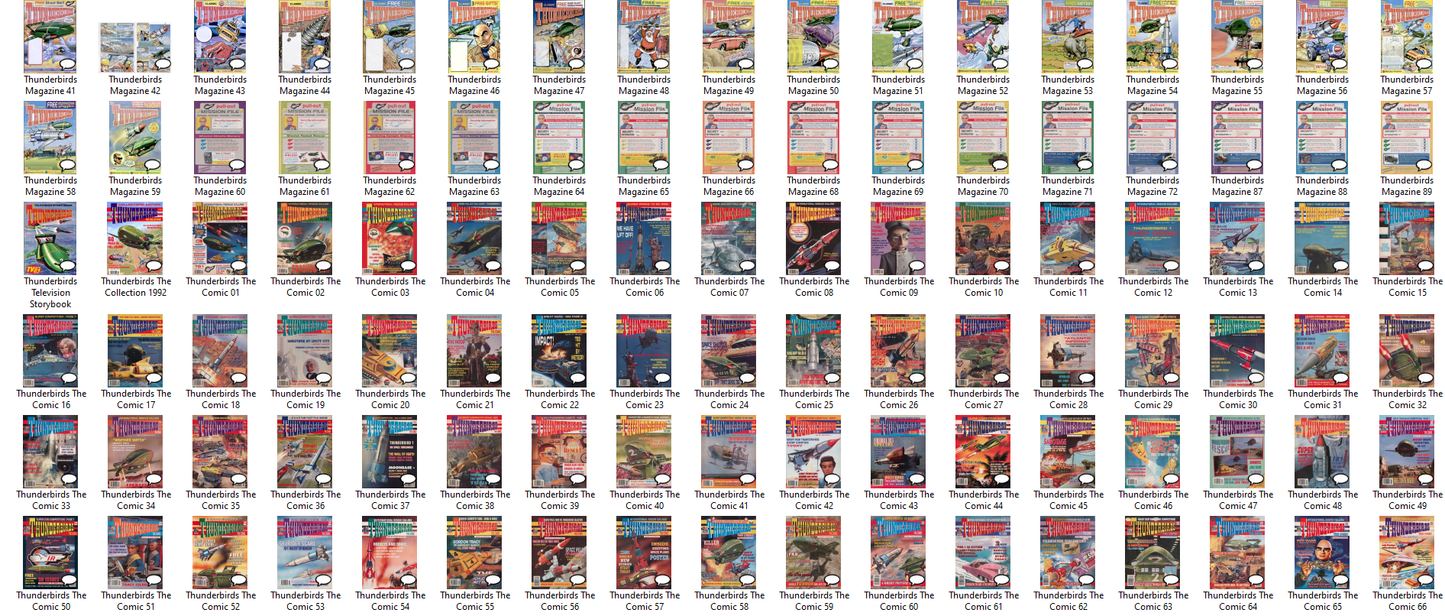 Thunderbirds Complete Comic Collection on DVD-ROM (3 Disc Set) +Annuals +Specials