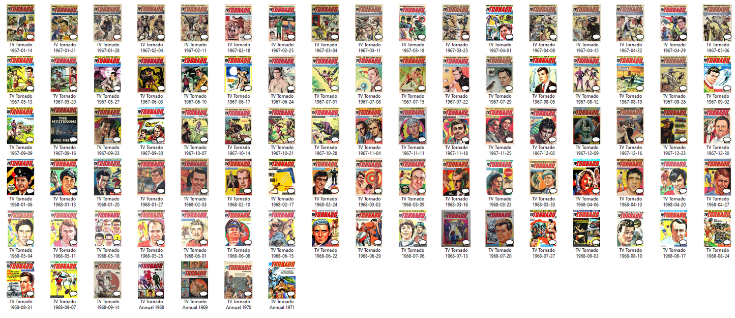 TV Tornado Magazine/Comic – The Complete Collection on DVD-ROM +Annuals +Specials