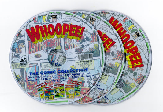 Whoopee! Comic – Comics, Annuals & Specials Collection on DVD (3 Disc Set) Over 280 issues - AnotherWorldGames
